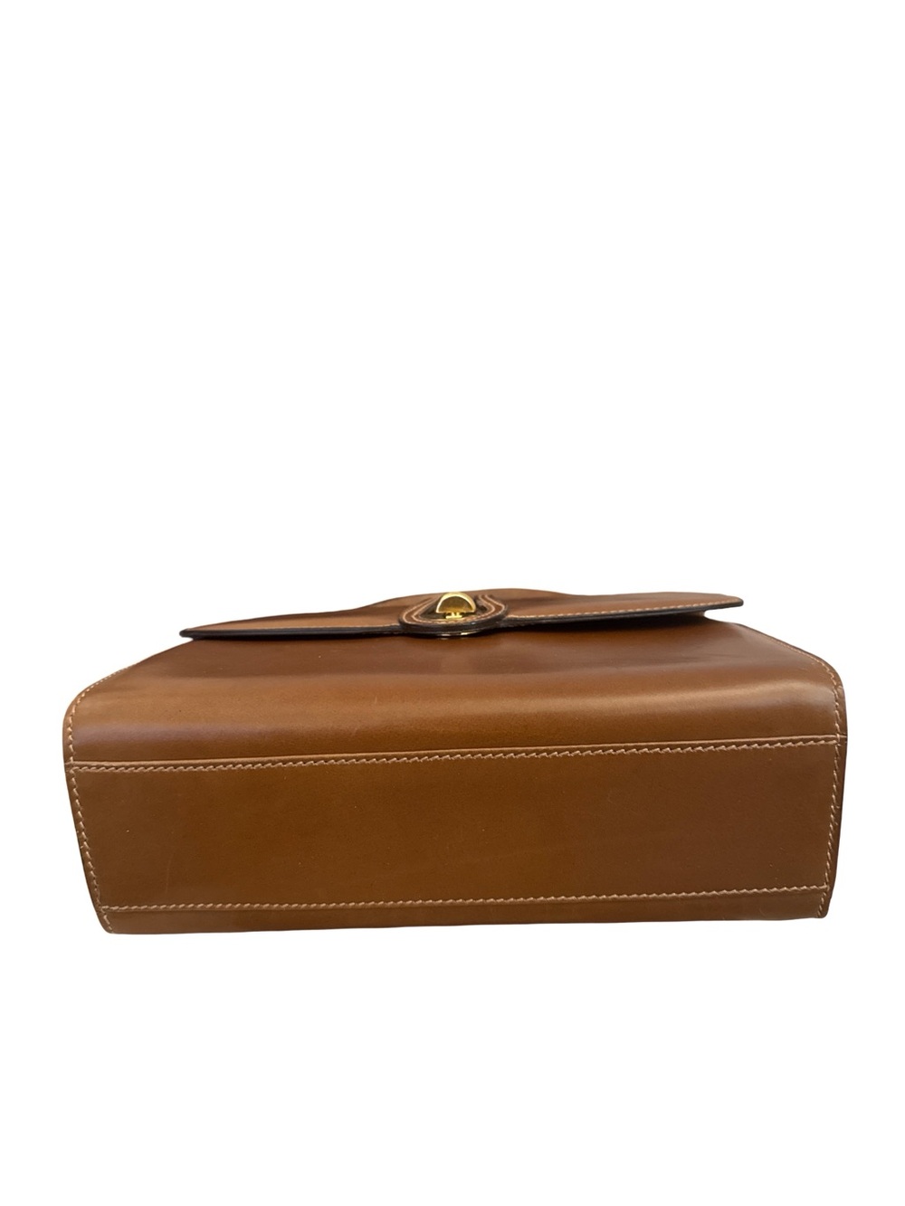 Gucci Brown Leather Top-Handle with Gold Hardware - Picture 11 of 17